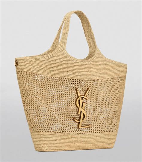 ysl uptown pouch raffia|saint laurent raffia tote.